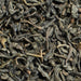close up of loose leaf Fields of Green organic green tea