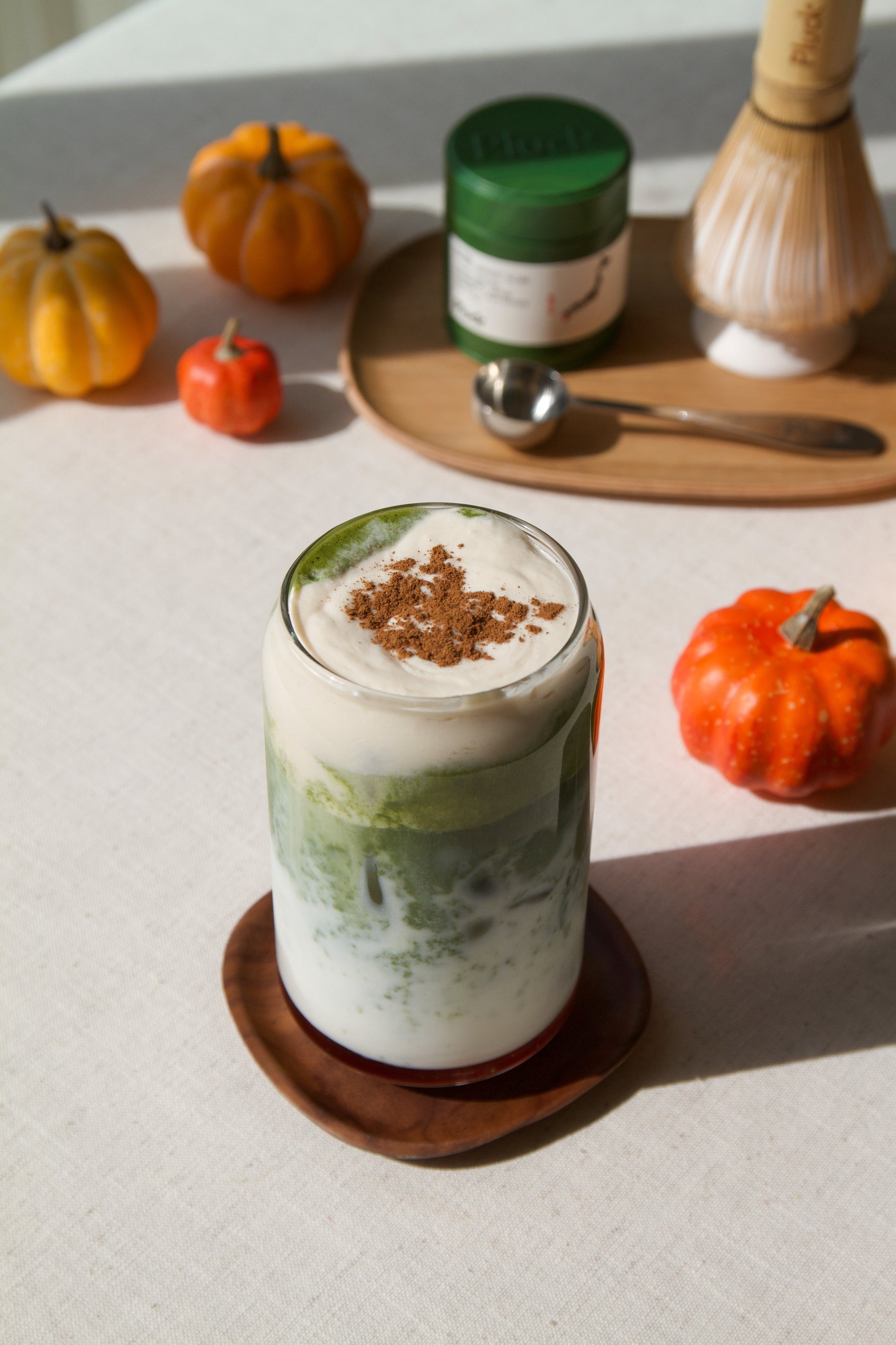 Recipe: Pumpkin Spice Cold Foam Matcha Latte