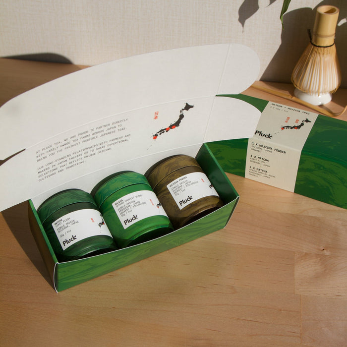 Matcha + Hojicha Trio