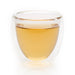 steeped Harvest Mint Organic herbal tea in glass cup
