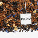 Loose leaf Canoe Lake black tea with Pluck tea bag tag