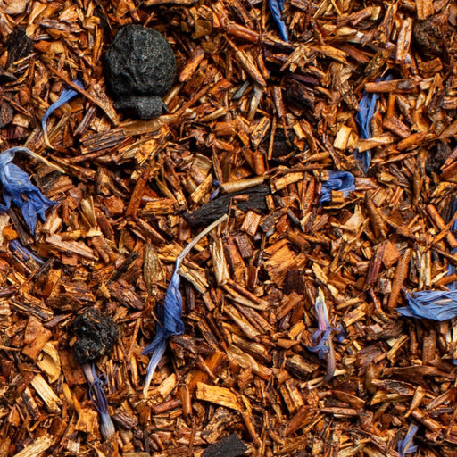 close up of loose leaf Georgian Bay Berry rooibos tea