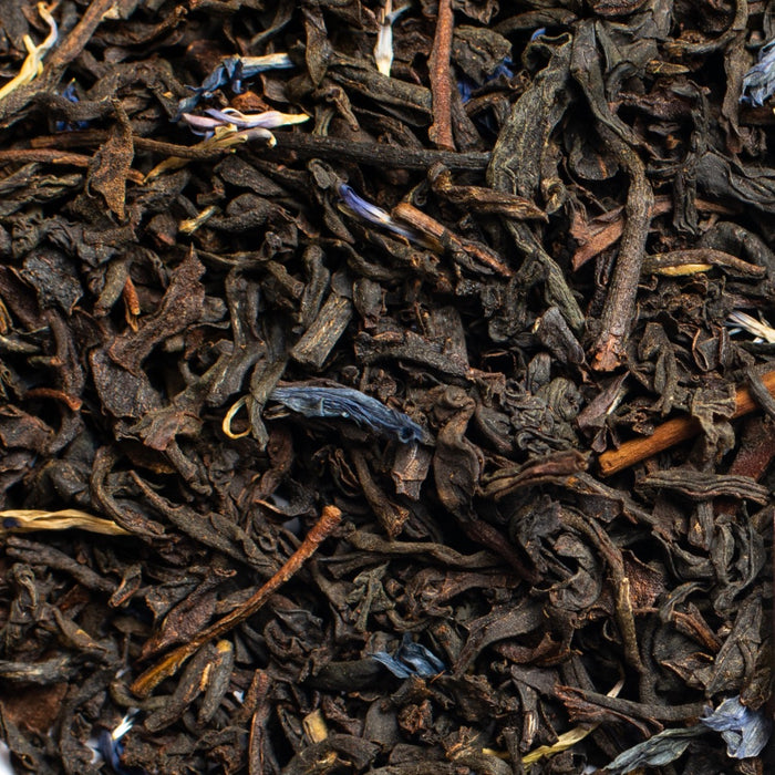 close up of loose leaf Classic Earl Grey black tea