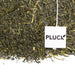 Loose leaf Fukamishi Sencha green tea with Pluck tea bag tag